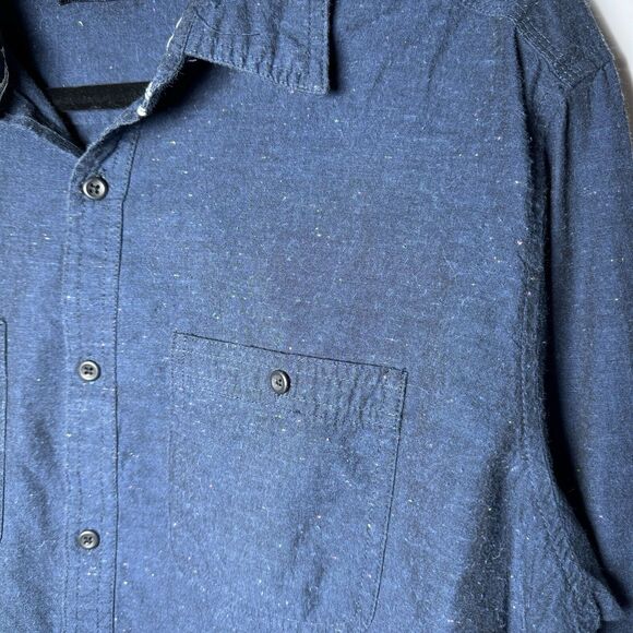 Stoic Men's Large Blue Button Front Shirt Long Sleeve Cotton Outdoor Casual - Picture 4 of 15